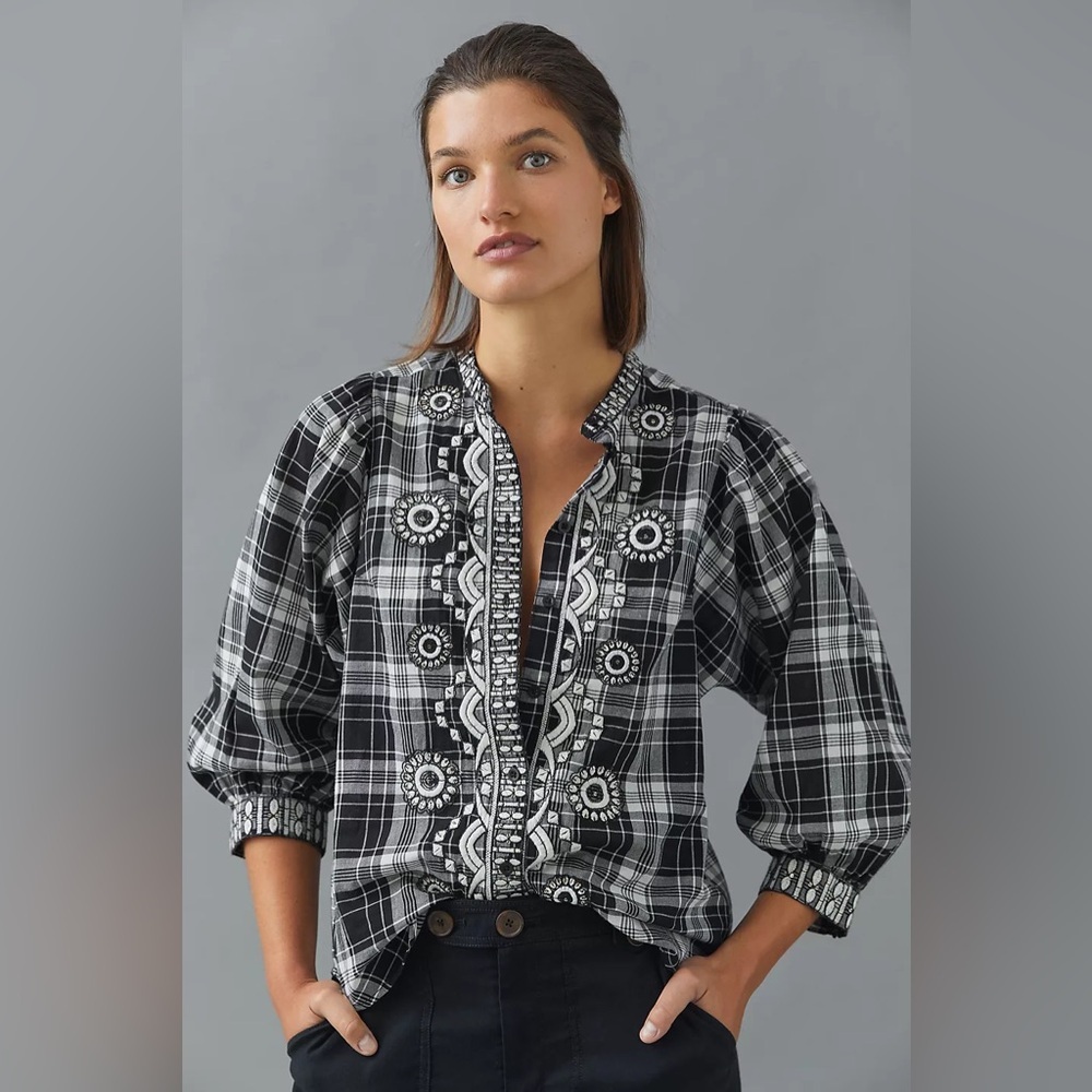 Anthropologie Pilcro The Bella Femme Buttondown